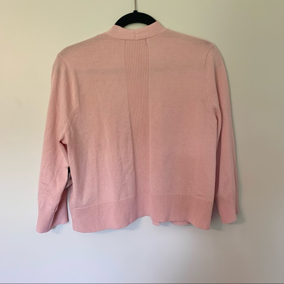 NWT Verve Ami soft pink open front cardigan, size M - Picture 5 of 8